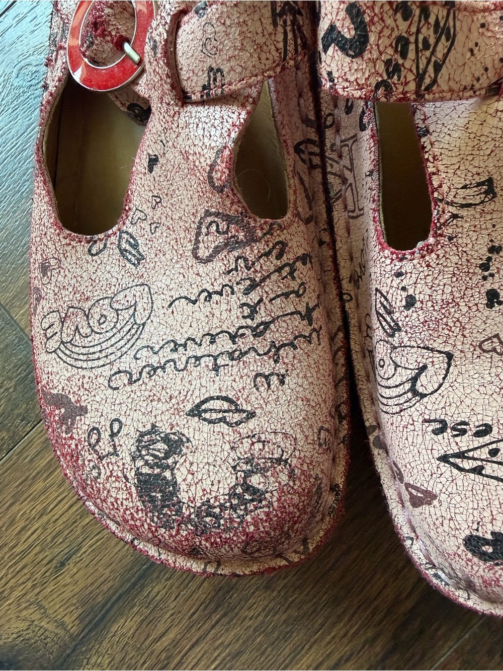 PG Lite Leather 2000s Graffiti Platform Clogs - Picture 9 of 12